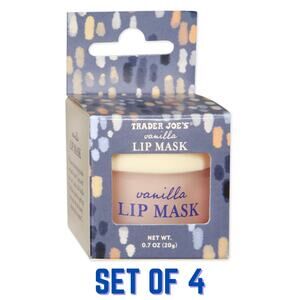 Set of 4 Trader Joe's — Vanilla Lip Mask — Hydrating Moisturizing Treatment NEW!